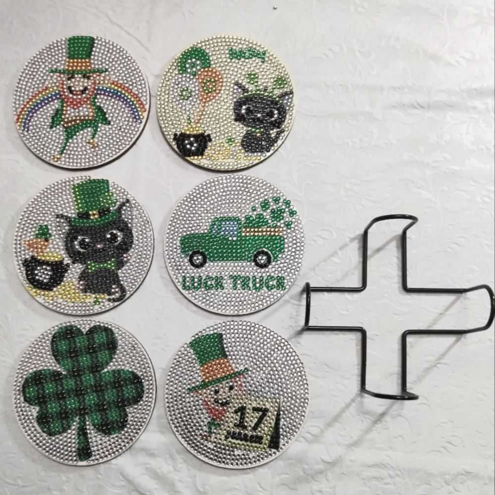 6 Piece St Patrick's Day Coasters